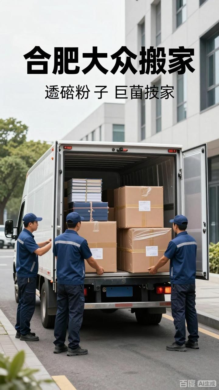合肥长途搬家 抖音 快手 小红书 合肥大众搬家公司在自媒体平台利用AI走进千家万户