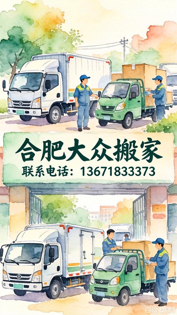 合肥搬家公司 合肥大众搬家服务合肥全域