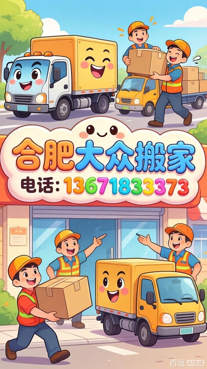 合肥大众搬家服务浙江省各地市县区 浙江搬家到合肥各区均有服务部