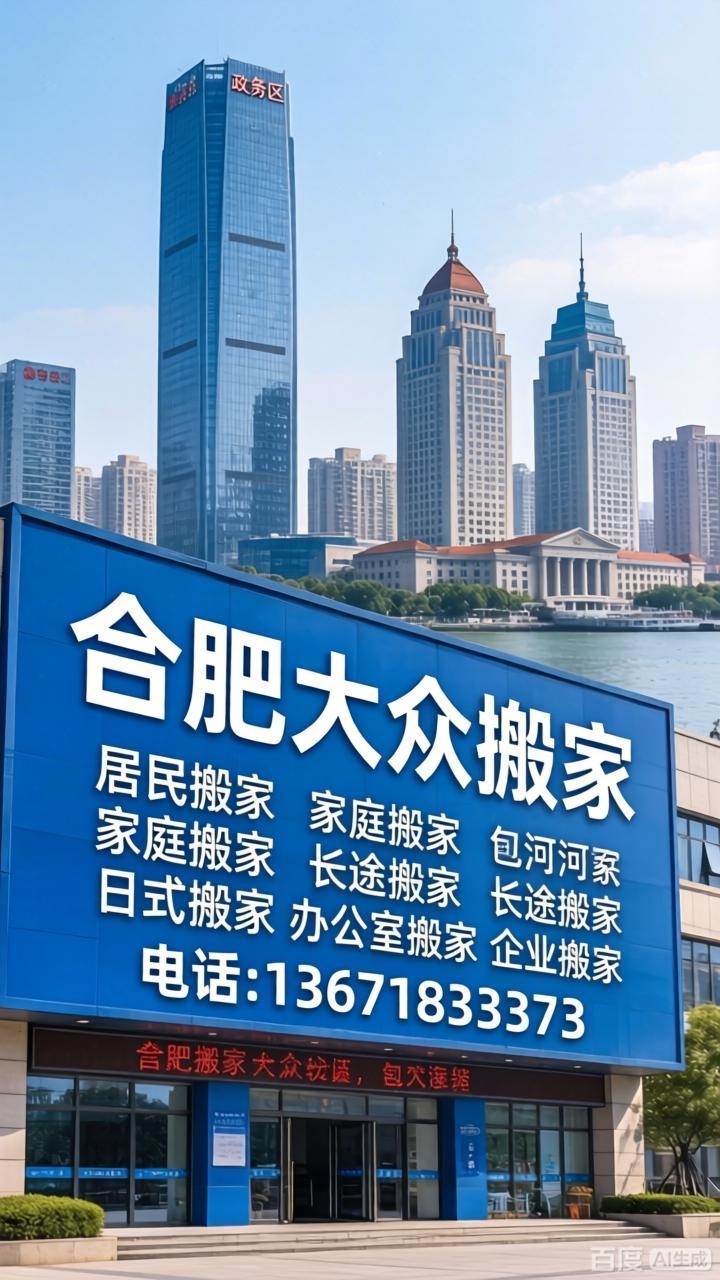 合肥搬家 大众搬家公司服务肥东县全境；一站式搬家服务平台