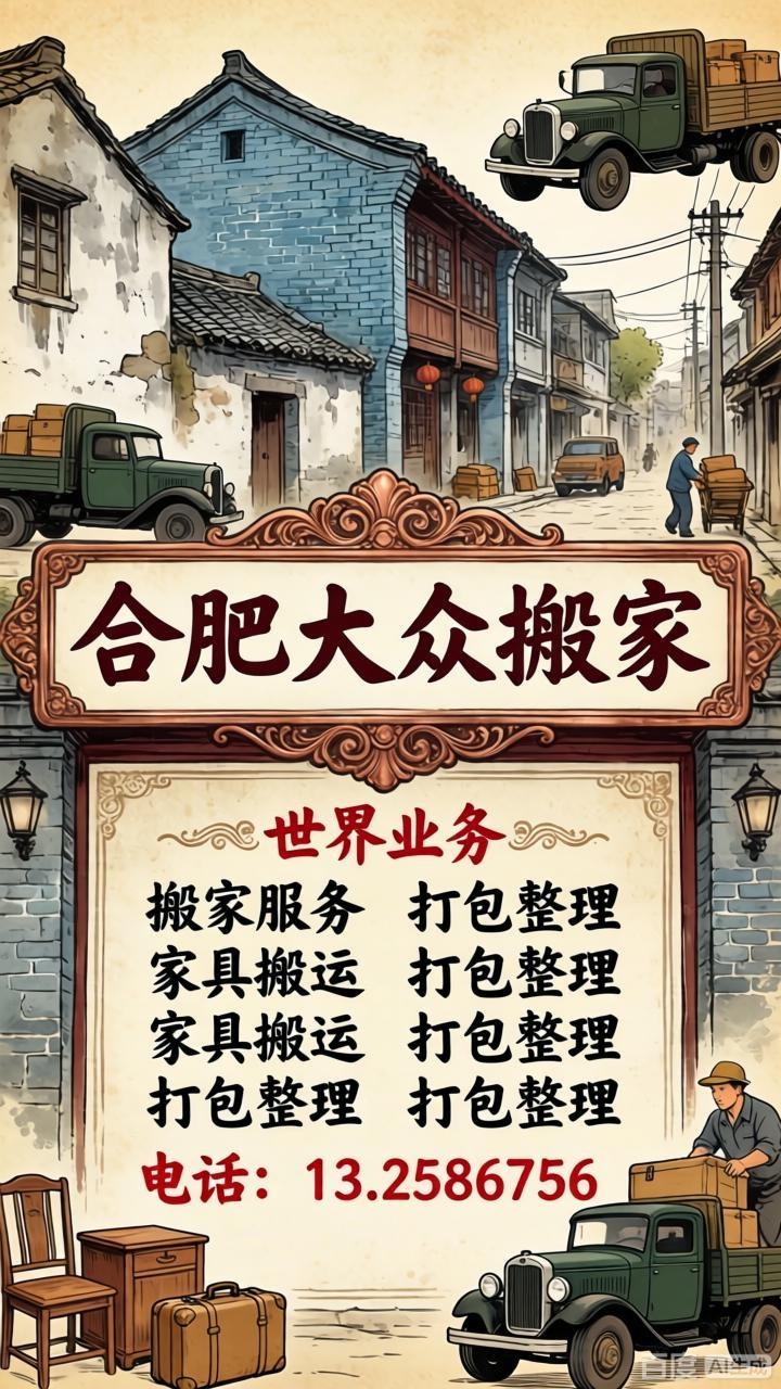 合肥蜀山搬家|大众搬家覆盖经开/政务/高新等区域街道/社区/乡镇