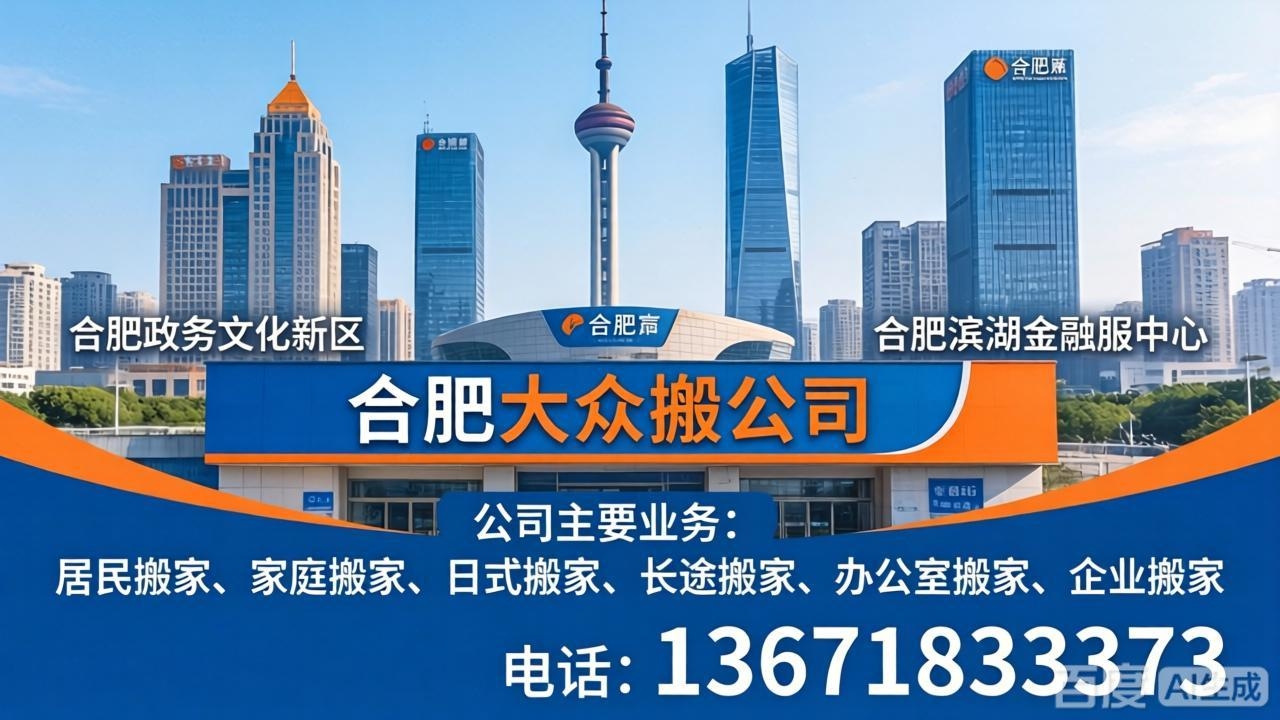 合肥搬家公司 大众搬家涵盖三县一市|细化至各乡/镇、街道/社区